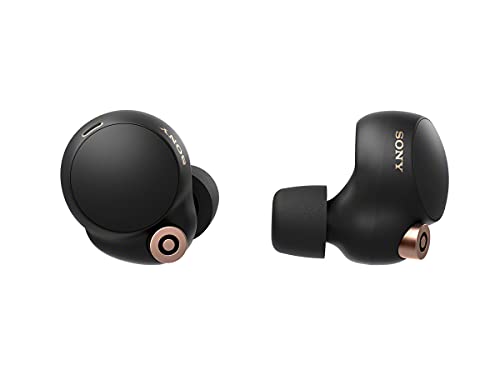 Sony WF-1000XM4 True Wireless Noise Cancelling-Kopfhörer (bis zu 24 Stunden Akkulaufzeit, stabile Bluetooth Verbindung, optimiert für Alexa und Google Assistant, Freisprecheinrichtung) Schwarz
