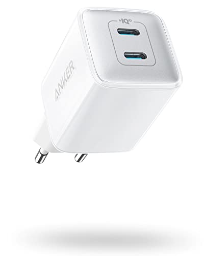 Anker 521 Ladegerät, Anker Nano Pro, Kompaktes 40W PIQ 3.0 Dual-Port USB-C Netzteil, Kompatibel mit iPhone 15/14/13/12 Serie, iPad Mini, MacBook Air, und mehr, Arktis