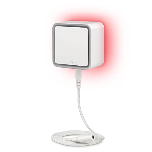 Eve 20EBG8701 Guard-Connected Detector, 2 m Sensing Cable (extendable), 100 dB Siren, Water-Leak Alert on iPhone, iPad, Watch (Apple HomeKit)