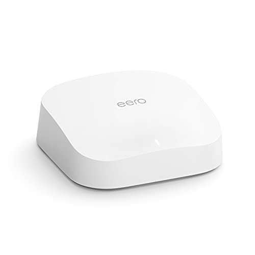 Amazon eero Pro 6 Mesh-Wi-Fi-6-Router-System | Integrierter Zigbee Smart-Home-Hub | Einzelset | Abdeckung bis zu 190 m²