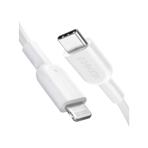 Anker PowerLine II USB C auf Lightning Kabel,90 cm lang, MFi-Zertifiziert, für iPhone 13/13 Pro/12/12 Pro Max/11 Pro/X/XS/XR/8 Plus, für Typ-C Ladegeräte,Unterstützt Power Delivery(Weiß)