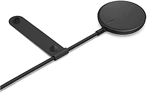Belkin drahtloses Ladegerät, kompatibel mit MagSafe (mit 2-m-Kabel, für die iPhone 13-Serie und andere MagSafe-fähige Geräte, Netzteil nicht enthalten) – Schwarz
