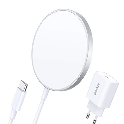 CHOETECH Magnetisch Wireless Charger, 【PD USB C Ladegerät】 mit Mag-Safe Ladegerät, Schnell Aufladen Induktion Ladestation Kompatibel mit iPhone 12/12 Mini/12 Pro/12 Pro Max, AirPods Pro/2