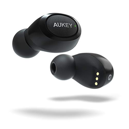 AUKEY Kopfhörer Kabellos, In Ear Bluetooth Kopfhörer, Tragbares HiFi-Stereo Sport Headset IPX5 Wasserdicht, Berührungssteuerung und Automatische Paring, Geräuschreduzierung mit Integriertem Mikrofon