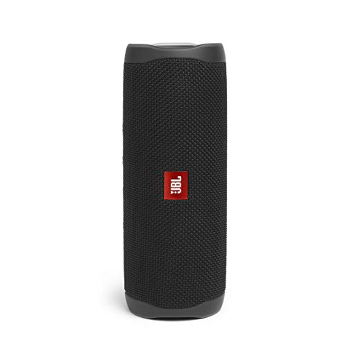 JBL Flip 5 Bluetooth Box in Schwarz – Wasserdichter, portabler Lautsprecher mit umwerfendem Sound – Bis zu 12 Stunden kabellos Musik abspielen