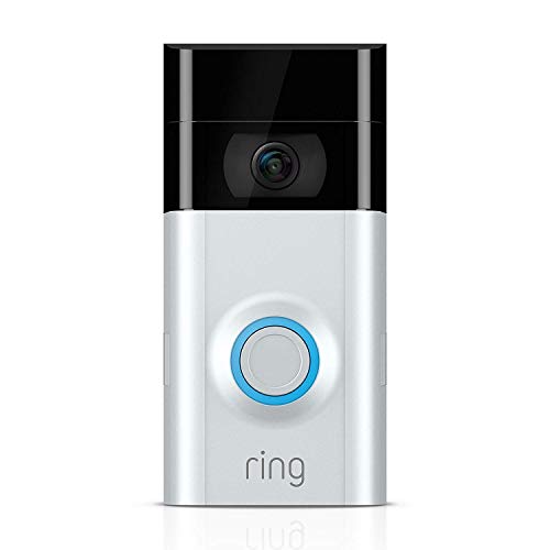 Ring Video Doorbell 2 | Video Türklingel 2 1080p HD-Video, Gegensprechfunktion, Bewegungsmelder, WLAN, Satin Nickel