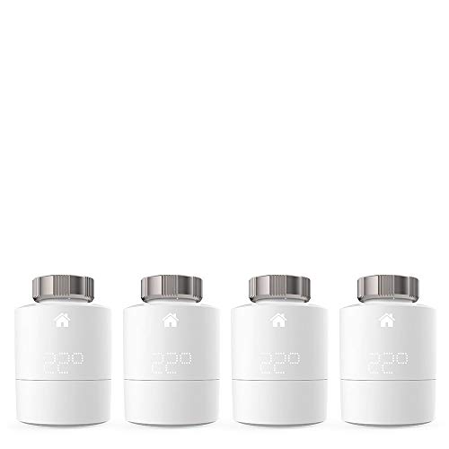 Tado Smartes Heizkörper-Thermostat (Quattro Pack, Zusatzprodukte für Einzelraumsteuerung, intelligente Heizungssteuerung)