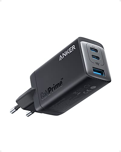 Anker USB-C-Ladegerät, 735 (GaNPrime 65 W), schnelles und kompaktes 3-Port für MacBook Pro/Air, iPad Pro, Galaxy S22/S21, Note 20/10+, iPhone 13/Pro, Pixel usw