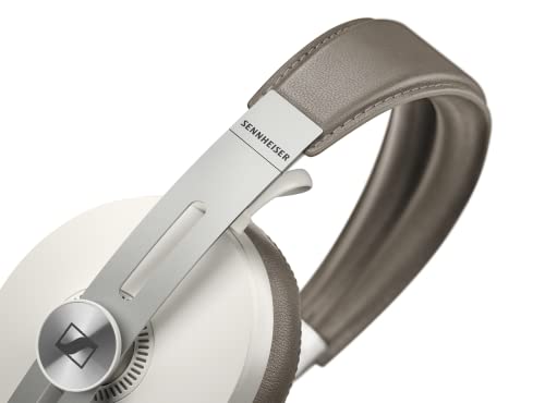 Sennheiser Momentum Wireless Kopfhörer (mit Geräuschunterdrückung, automatischer Ein-/Ausschaltung, Smart-Pause-Funktion und Smart Control App), mit Alexa-Integration, Sandy White, Over Ear, 508235