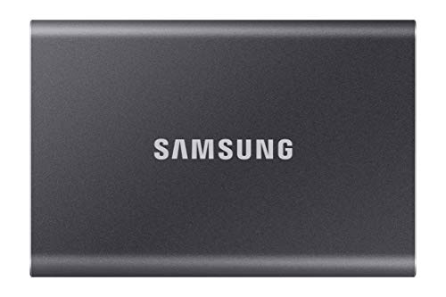 Samsung Portable SSD T7, 1 TB, USB 3.2 Gen.2, 1.050 MB/s Lesen, 1.000 MB/s Schreiben, Externe SSD Festplatte für Mac, PC, Smartphone und Spielkonsole, Grau, MU-PC1T0T/WW