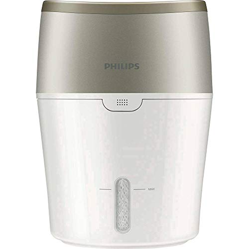 Philips Domestic Appliances Luftbefeuchter mit hygienischer NanoCloud-Technologie, HU4803/01 (Raumgröße bis zu 25m²), Metallisch, Weiß