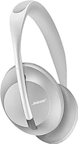 Bose Noise Cancelling Headphones 700 – kabellose Bluetooth-Kopfhörer im Over-Ear-Design mit integriertem Mikrofon für klar verständliche Telefonate und Alexa-Sprachsteuerung, Silber, Einheitsgröße