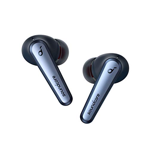 soundcore Liberty Air 2 Pro Bluetooth Kopfhörer, Aktive Noise Cancelling Geräuschunterdrückung, PureNote Technologie, LDAC, 6 Mikrofone, 26 Std. Akku, Bluetooth 5, Kabelloses Laden(Saphirblau)