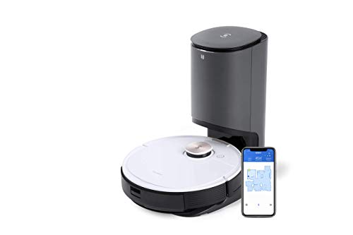 ECOVACS DEEBOT OZMO T8+, Staubsauger-Roboter mit Wischfunktion & automatischer Absaugstation, intelligenter Navigation, Google Home, Alexa- & App-Steuerung