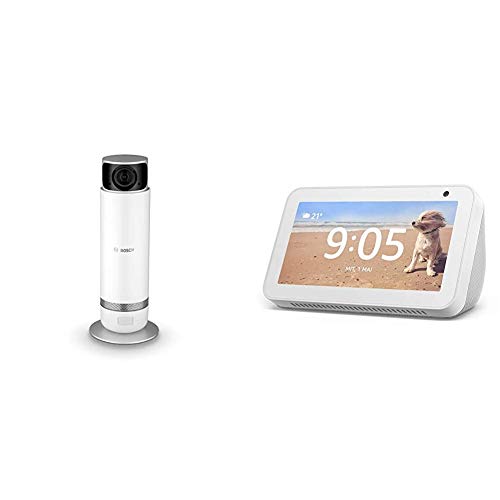 Bosch Smart Home WLAN Überwachungskamera, kompatibel mit Alexa + Echo Show 5 – Durch Alexa in Verbindung bleiben