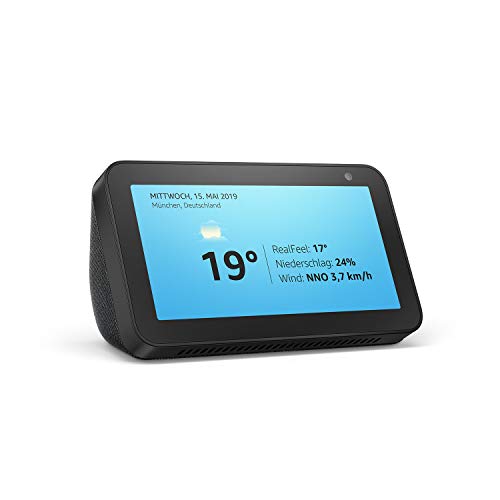 Echo Show 5 - kompaktes Smart Display mit Alexa, Schwarz