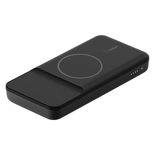 Belkin,BPD001,magnetische AA8drahtlose Powerbank10K (portables Ladegerätkompatibel mit MagSafe für iPhone12-Modelle, drahtloses Laden mit 7,5 W) Schwarz