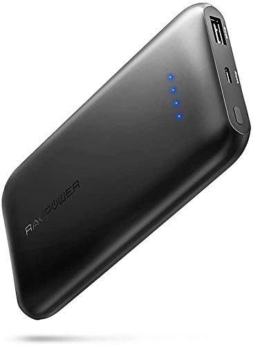 RAVPower 20100mAh Powerbank USB C (5V/3A) Anschluss Quick Charge 3.0 und iSmart USB Ausgänge Hohe Kapazität für iPhone XS Max / XR / 8 / X / 7 / 6S / 6, iPad, Galaxy S8 S9 und Viele Mehr
