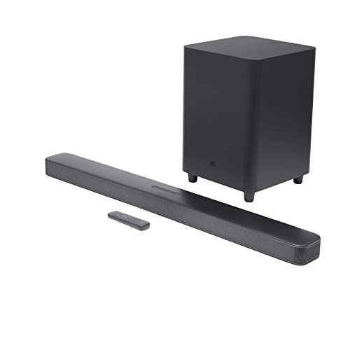 JBL Bar 5.1 Surround – Schwarz - Sound Bar mit Subwoofer – Mit MultiBeam-Technologie und Airplay 2 – Mit Alexa-Integration