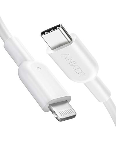 Anker PowerLine II USB C auf Lightning Kabel,90 cm lang, MFi-Zertifiziert, für iPhone 13/13 Pro/12/12 Pro Max/11 Pro/X/XS/XR/8 Plus, für Typ-C Ladegeräte,Unterstützt Power Delivery(Weiß)