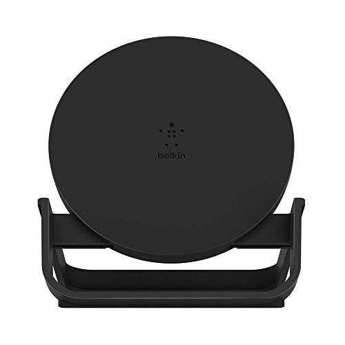 Belkin drahtloser BoostCharge Ladeständer, 10 W (Qi-Zertifikat, Schnellladegerät für iPhone 13, 13 Pro, 13 Pro Max, 13 mini und ältere Modelle, Samsung, Google etc.), Schwarz