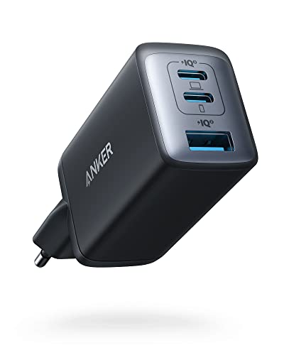 Anker USB C Ladegerät (Nano II 65W) Pod 3-Port PPS Schnellladegerät, Kompaktes USB-C Netzteil für MacBook Pro, iPad Pro, Steam Deck, Galaxy S20, Dell XPS 13, Note 20/10+, iPhone 15, Pixel