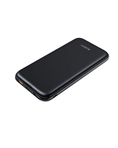 AUKEY Powerbank USB C 10000mAh, Externerr Akku mit 18W Power Delivery, Quick Charge 3.0 für iPhone X/8/Plus/7/6s, Samsung S8+/S8, iPad, Tablets.