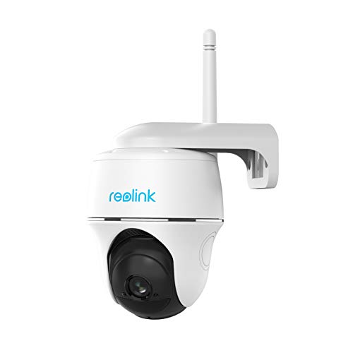 Reolink Überwachungskamera Aussen Akku 355°/140° Schwenkbar, Kabellose WLAN Batterie IP Kamera Outdoor, PIR Sensor, 2,4GHz WiFi, 1080p Sternenlicht Nachtsicht, 2-Wege-Audio, SD Kartenslot, Argus PT