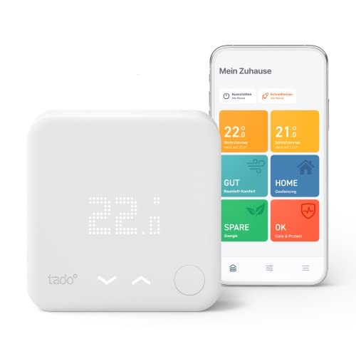 tado° Funk-Temperatursensor - Wifi Zusatzprodukt für smarte Heizkörperthermostate - digitale Raumtemperaturmessung für optimale Heizkörpersteuerung per App - Einfache Installation - Heizkosten sparen