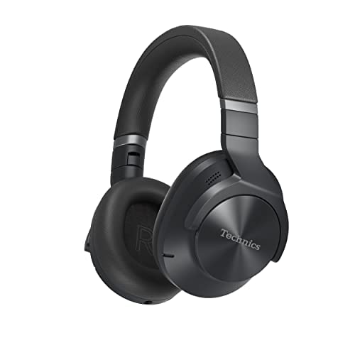 Panasonic EAH-A800E-K Kabelloser Kopfhörer, Over-Ear-Multipoint-Bluetooth mit Noise Cancelling und Mikrofon, ergonomisches Design, bis zu 50 Stunden Wiedergabe, einfache Verbindung, klappbar, Schwarz
