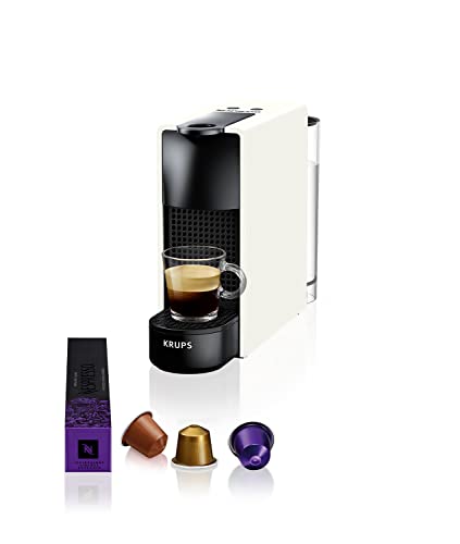 Nespresso Krups XN1101 Essenza Mini Kaffeekapselmaschine | 1260W | weiß | 0,7 Liter