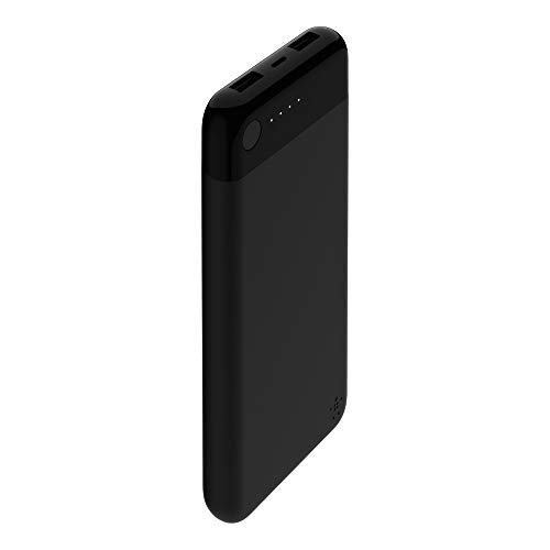 Belkin Boost Charge Powerbank 10K mit Lightning Connector (MFi-zertifiziert, für iPhone 12, 12 Pro, 12 Pro Max, 12 mini, 11, 11 Pro/Pro Max, XS, XS Max, XR, X, SE, 8/8 Plus, iPad) – Schwarz