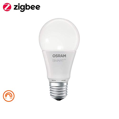 OSRAM Smart+ LED, ZigBee Lampe mit E27 Sockel, warmweiß, dimmbar, Direkt kompatibel mit Echo Plus und Echo Show (2. Gen.), Kompatibel mit Philips Hue Bridge
