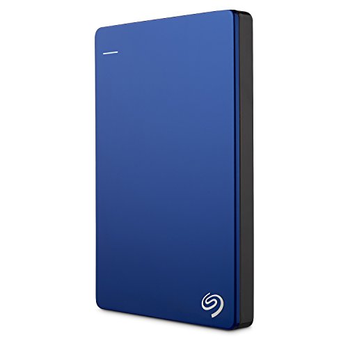 Seagate Backup Plus Slim 1TB tragbare externe Festplatte, 2.5 Zoll, USB 3.0, PC & Mac, blau, inkl. 2 Jahre Rescue Service, Modellnr.: STDR1000202