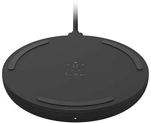 Belkin drahtloses Boost Charge Ladepad, 15 W (Qi-zertifiziertes Ladegerät für iPhone 13, 13 Pro, 13 Pro Max, 13 mini und ältere Modelle, AirPods, Samsung, Google etc., inkl. Netzstecker) – Weiß