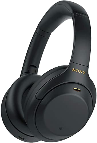 Sony WH-1000XM4 kabellose Bluetooth Noise Cancelling Kopfhörer (30h Akku, Touch Sensor, Headphones Connect App, Schnellladefunktion, optimiert für Amazon Alexa, Headset mit Mikrofon) Schwarz