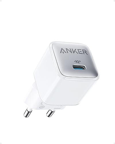 Anker Nano 20W USB C Ladegerät, PIQ 3.0 Kompaktes USB C Netzteil, Für iPhone 16/15/14/13/12 Serie, Pixel 4 / 3, iPad / iPad mini (Ohne Ladekabel)
