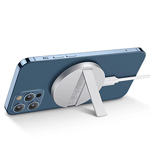 ESR HaloLock Kabelloses Ständer Ladegerät, MagSafe Kompatibles Ladegerät Kompatibel mit iPhone 12/12 mini/12 Pro/12 Pro Max/Magnetischer Hülle, 1,5m Abnehmbares Schnellladekabel, Kein Adapter, Weiß