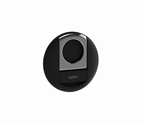 Belkin iPhone-Halter mit MagSafe für Mac-Notebooks; einfache magnetische Befestigung zur Verwendung der Kamera-Übergabe-Funktionen Videokonferenzen, FaceTime, Streaming, Inhaltserstellung, Schwarz