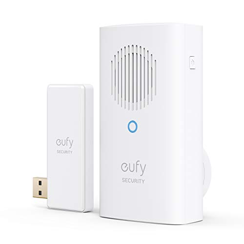 eufy Security Glockenspiel für Video-Türklingel, zusätzliche Glocke, benötigt akkubetriebene 2K eufy Video-Türklingel, für gleichzeitiges Klingeln, einstellbare Lautstärke, Kompatibel mit Station 2