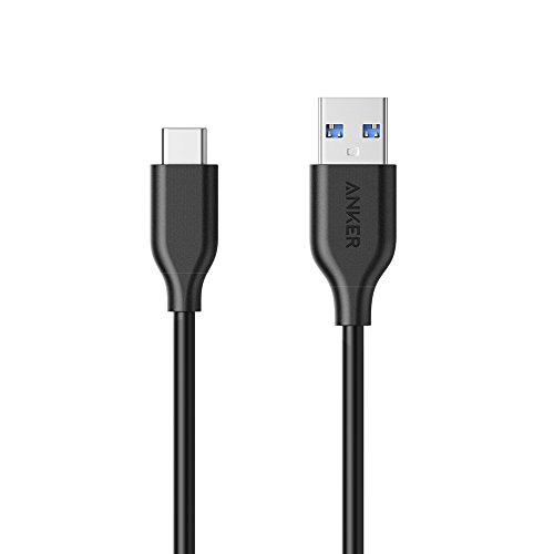 Anker USB C Kabel, Powerline USB 3.0 auf USB C Ladekabel (3 m) mit 56k Ohm Pull-Up-Widerstand für Samsung Galaxy Note 8, S8, S8+, S9, Oculus Quest, Sony XZ, LG V20 G5 G6, HTC 10 und mehr
