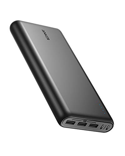 Anker 337 Powerbank (PowerCore 26K) 26800mAh Power Bank Externer Akku mit Dual Input Ladeport, Schnell Wiederaufladbar, 3 USB Ports für iPhone XR/XS/X / 8/7, iPad, Samsung Galaxy, und mehr