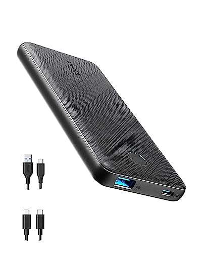 Anker 523 Powerbank, 20W 10000mAh Power Delivery Powerbank, externer USB-C Akku, kompatibel mit iPhone 12/12 mini/12 Pro/12 Pro Max, S10, Pixel 3 (Netzteil Nicht im Lieferumfang enthalten)