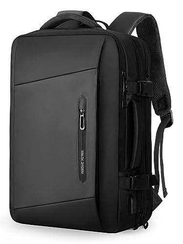 MARK RYDEN Laptop Rucksack Herren 25L- 40L Erweiterbarer 17,3 Zoll Business Rucksack Herren mit USB Ladeanschluss Handgepäck Rucksack, Wasserdichter Anti Diebstahl Rucksack