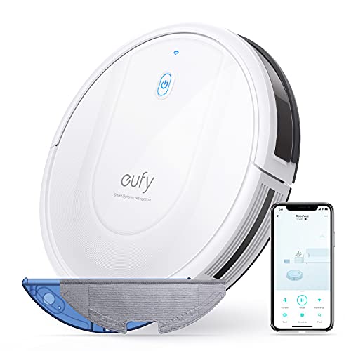 eufy RoboVac G10 Hybrid, Saugroboter, Roboterstaubsauger, Smart Dynamic Navigation, flacher 2-in-1 Sauger & Wischmopp, 2000Pa Saugkraft, Selbstaufladend, ideal für Hartböden (Weiß)