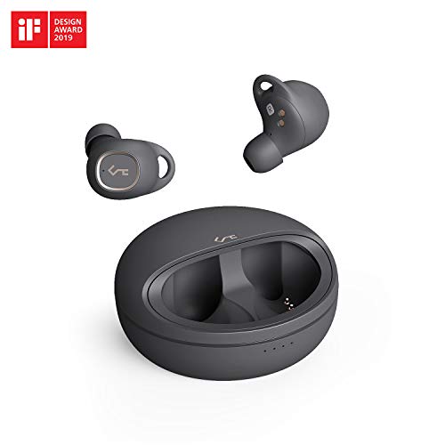 AUKEY Bluetooth 5 Kopfhörer in Ear, 24 Std. Spielzeit mit Ladecase, USB-C und Qi drahtlose Aufladung, IPX5 Wasserdicht, Touch Bedienung, hervorragender Sound, kabellose Ohrhörer Key Series T10