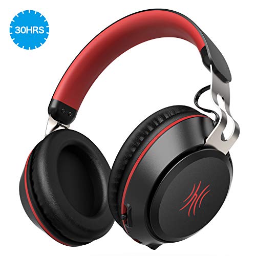 OneOdio Bluetooth Kopfhörer 30 Stunden Spielzeit Kabelloses Over Ear Headset mit eingebaute Mikrofon für PC, Dual 40mm Treiber Pefekte Bass, Over-Ear Steuerung Soft Memory-Protein Ohrenschützer