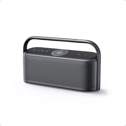 soundcore Motion x600 Bluetooth Lautsprecher, Lautsprecher Boxen Bluetooth mit Hi-Res Spatial Audio 50W räumlicher Sound IPX7 Wasserschutz 12h Wiedergabe Pro EQ Tragegriff AUX-IN (Schwarz)