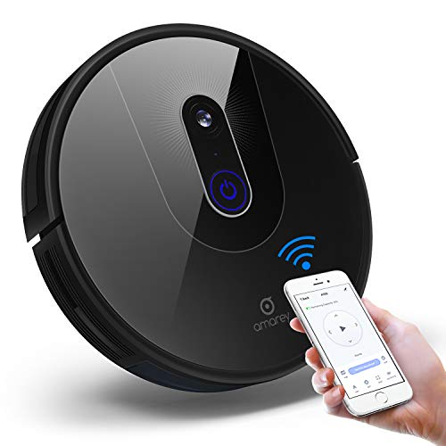 Saugroboter Roboterstaubsauger mit Visual SLAM Mapping Routenplanung, Selbstaufladung, Saugkraft 1600PA, 76mm ultradünnes Design, mit HEPA-Filter speziell für die Allergiker, Entspricht der EU-DSGVO