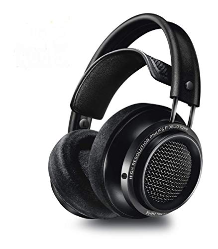 Philips Audio Fidelio X2HR/00 Over-Ear Kopfhörer (High Resolution Audio, Over-Ear, Deluxe-Schaumstoff-Ohrpolster, Kabelclip, 50 mm Neodym-Treiber) schwarz